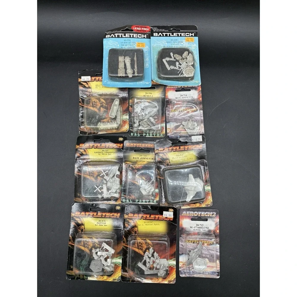 BattleTech Ral Partha Lot of 11 Sealed Miniatures Vehicles & Transports